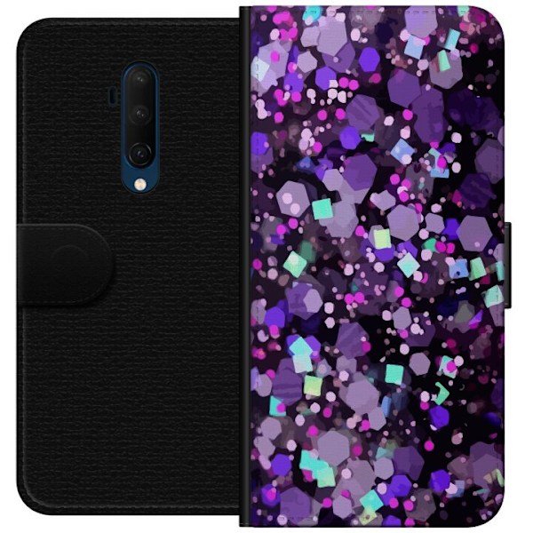 OnePlus 7T Pro Plånboksfodral Lila Glitter