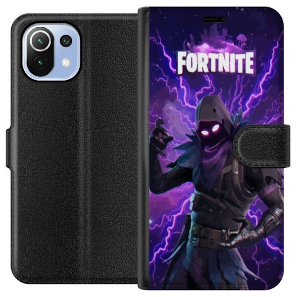 Xiaomi Mi 11 Lite Plånboksfodral Fortnite Raven – Mörk Stridsikon från Battle Royale