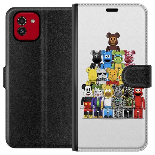 Kompatibel Tegnebogsetui til Samsung Galaxy A03 Bearbrick
