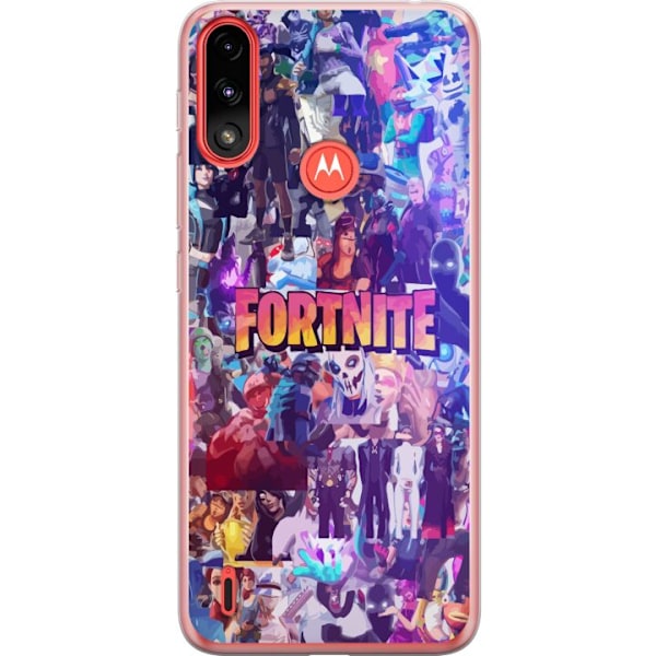 Motorola Moto E7 Power Läpinäkyvä kuori Fortnite