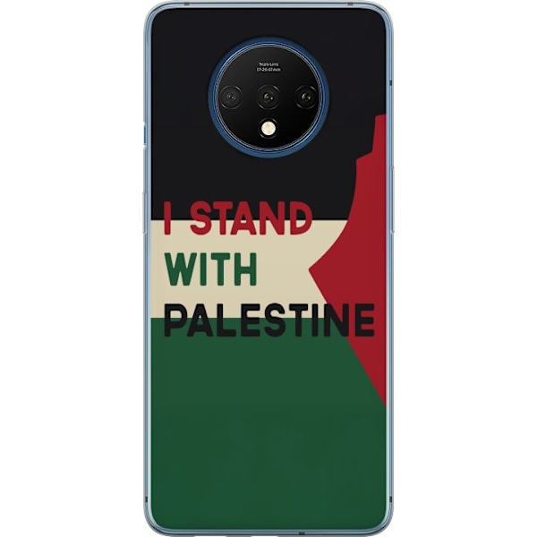 OnePlus 7T Genomskinligt Skal Stand with Palestine – solidaritetsdesign med starkt budskap