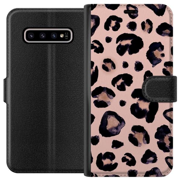 Kompatibelt Lommeboketui til Samsung Galaxy S10+ Vakker Leo