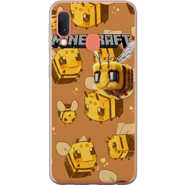 Samsung Galaxy A20e Läpinäkyvä kuori Minecraft Bi
