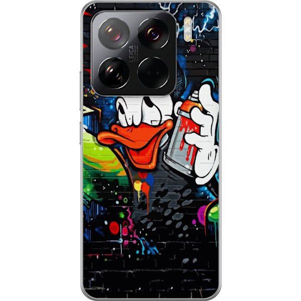 Xiaomi 15 Pro Läpinäkyvä kuori Kalle Anka Graffiti Disney Design Hauska Lasten Motiivi Väri Graafinen Suosittu Sarja Ikoninen Disney-hahmo