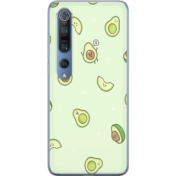 Xiaomi Mi 10 Pro 5G Gennemsigtig cover Avocado Mønster