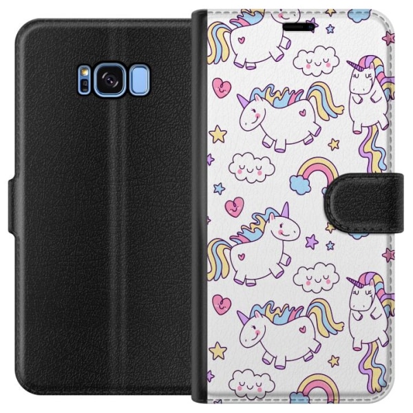 Samsung Galaxy S8 Plånboksfodral Unicorn Pattern