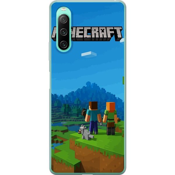 Sony Xperia 10 IV Läpinäkyvä kuori Minecraft Key Art