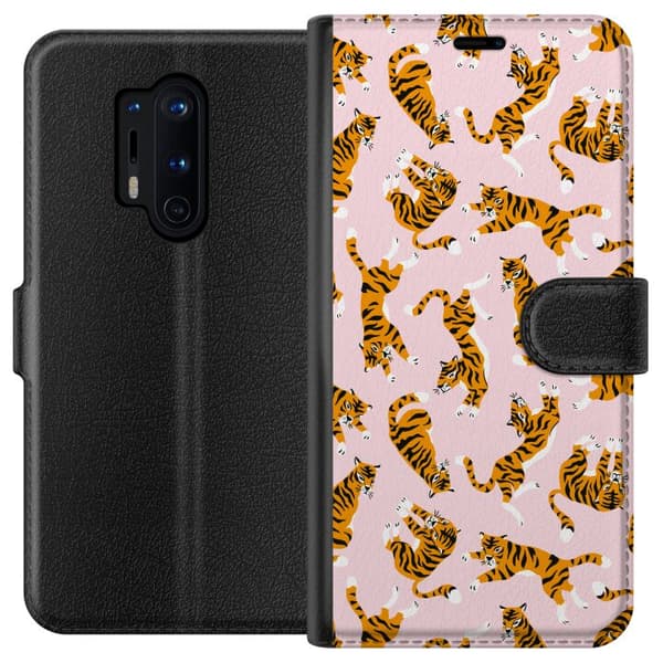 Kompatibelt Plånboksfodral till OnePlus 8 Pro Tiger