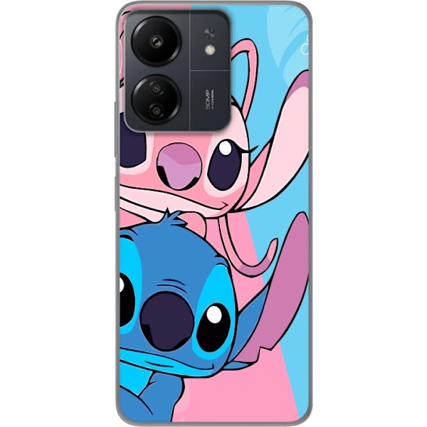 Xiaomi Redmi 13C Gennemsigtig cover Stitch & Angel