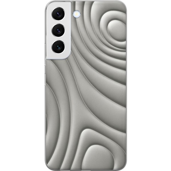 Samsung Galaxy S22+ 5G Läpinäkyvä kuori Hopea-aallot