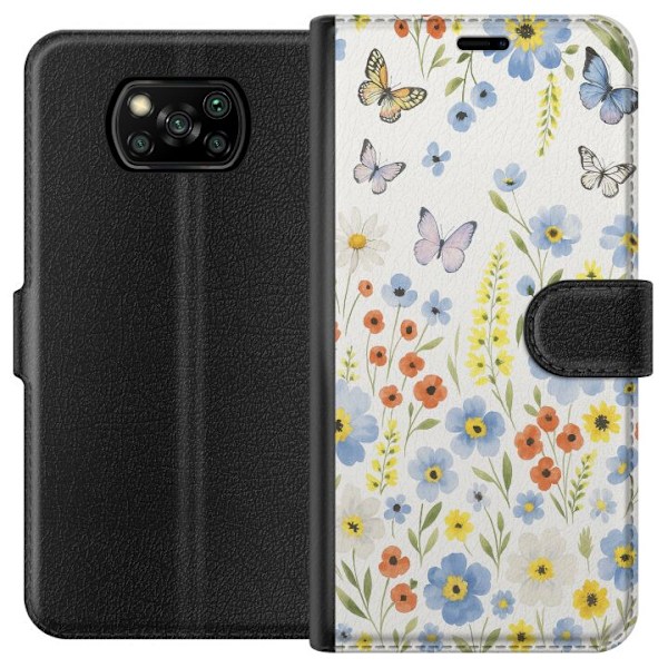Xiaomi Poco X3 NFC Plånboksfodral Sommarblommor