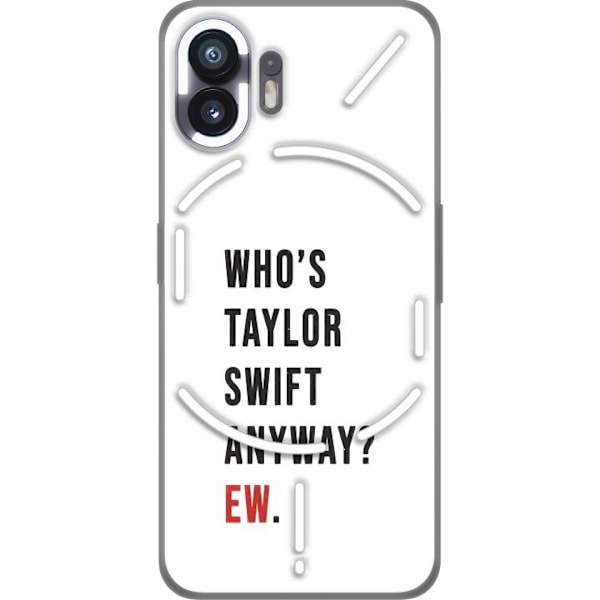 Nothing Phone (2) Gennemsigtig cover Taylor Swift