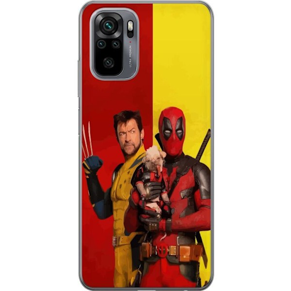 Xiaomi Redmi Note 10 Gennemsigtig cover Deadpool & Wolverine