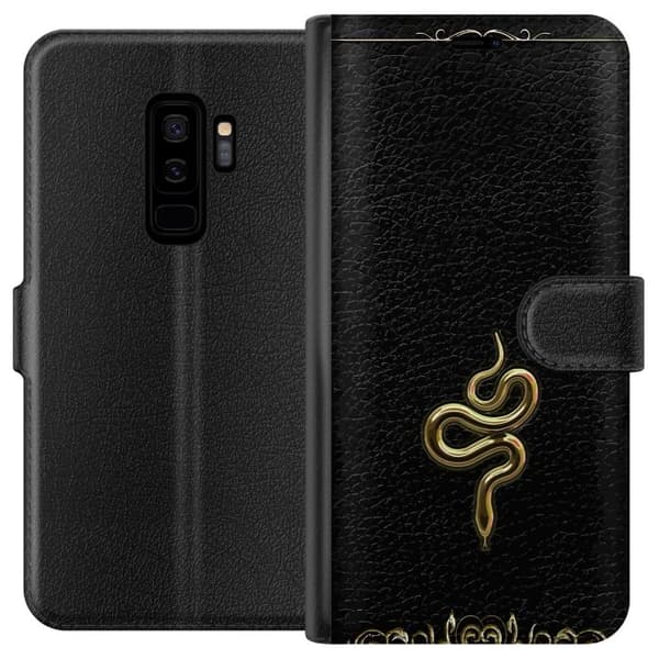 Kompatibel Tegnebogsetui til Samsung Galaxy S9+ Guld Slange