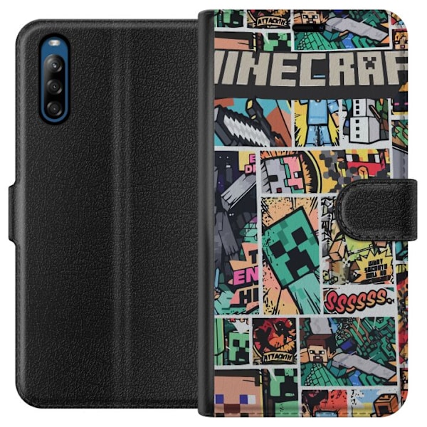 Sony Xperia L4 Lommeboketui Minecraft Kunsthåndverk