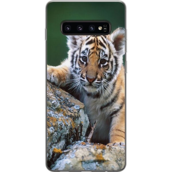 Samsung Galaxy S10 Cover / Mobilcover - Tiger