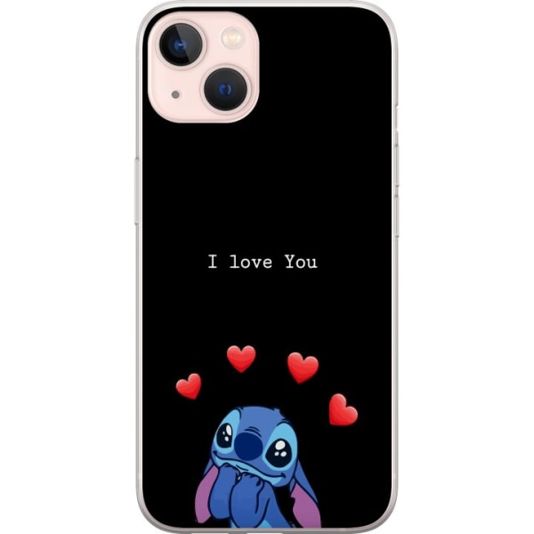 Apple iPhone 13 Läpinäkyvä kuori Stitch Rakkaus