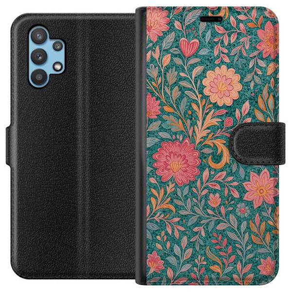 Samsung Galaxy A32 5G Tegnebogsetui Floral Dream