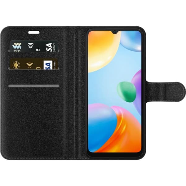 Kompatibel Tegnebogsetui til Xiaomi Redmi 10C Blue Side klotter blå