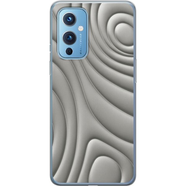 OnePlus 9 Läpinäkyvä kuori Hopea-aallot
