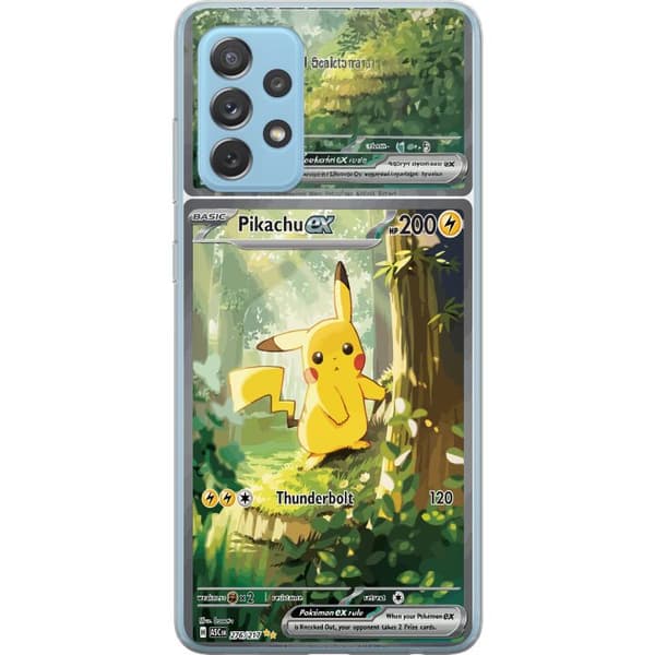 Kompatibelt Mobildeksel til Samsung Galaxy A72 5G Pikachu grønn