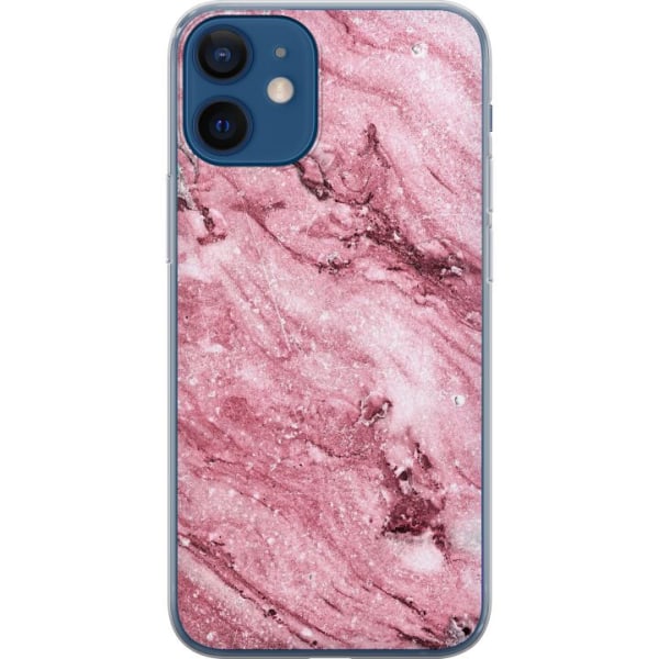 Apple iPhone 12  Gennemsigtig cover Glitter Marmor