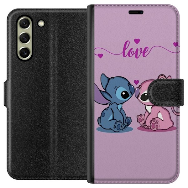 Samsung Galaxy S21 FE 5G Lompakkokotelo Lilo & Stitch – Ange