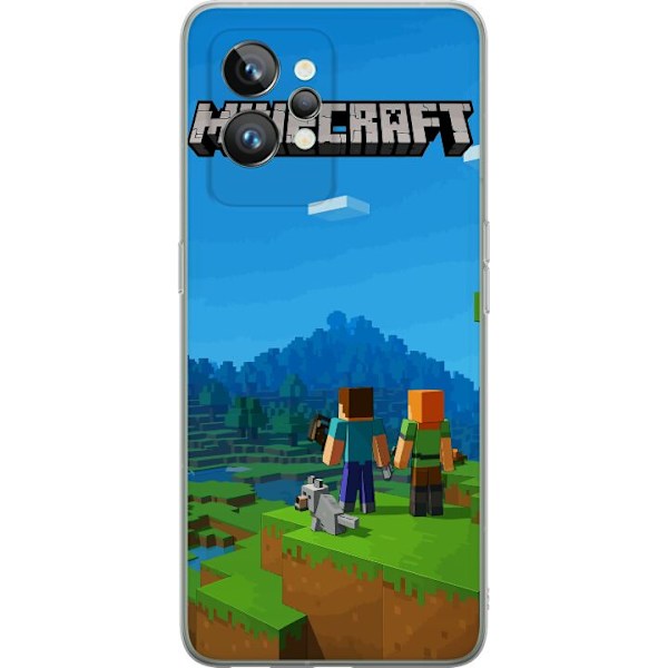 Realme GT2 Pro Gennemsigtig cover Minecraft Key Art