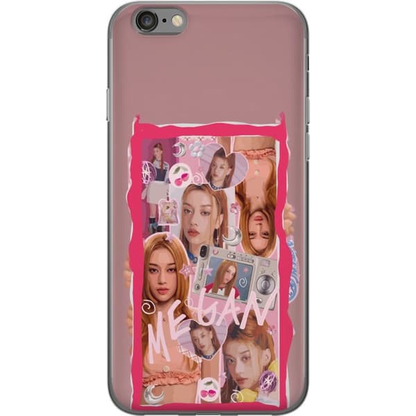 Kompatibelt Mobildeksel til Apple iPhone 6 Megan rosa collage rosa