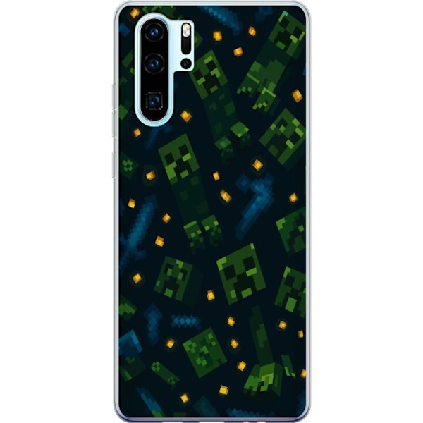 Huawei P30 Pro Läpinäkyvä kuori Minecraft Dungeons Mob