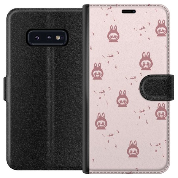 Samsung Galaxy S10e Lommeboketui Labubu Neon Pop - Neonfarget