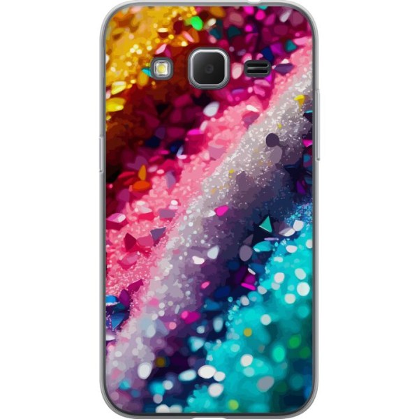 Samsung Galaxy Core Prime Gjennomsiktig deksel Glitter