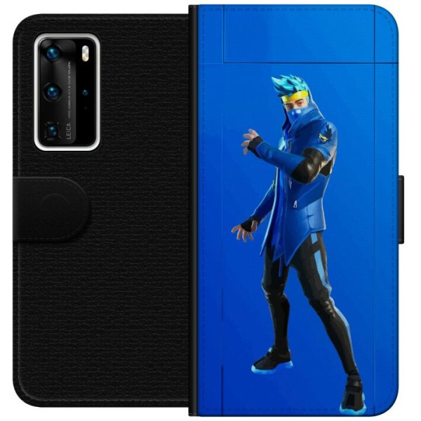 Huawei P40 Pro Plånboksfodral Fortnite - Ninja Blue