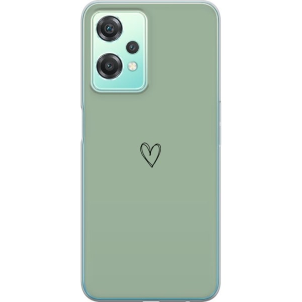 OnePlus Nord CE 2 Lite 5G Läpinäkyvä kuori Sydän