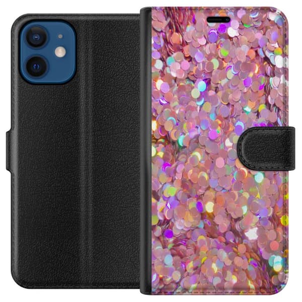 Kompatibelt Plånboksfodral till Apple iPhone 12 Glitter