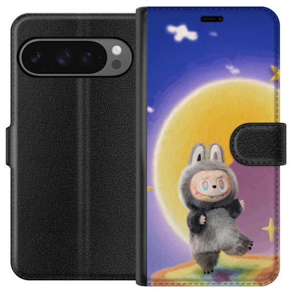 Google Pixel 9 Pro XL Plånboksfodral Labubu Neon Pop – Neon