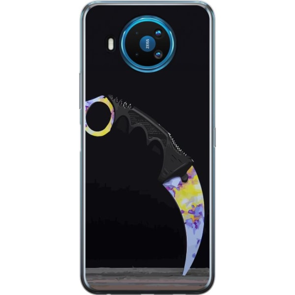 Nokia 8.3 5G Genomskinligt Skal Karambit / Butterfly / M9 Bayo