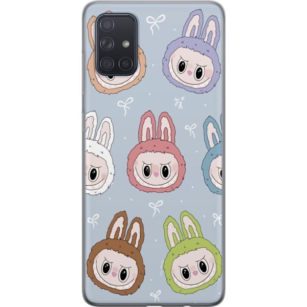 Samsung Galaxy A71 Genomskinligt Skal Labubu Star Pattern –