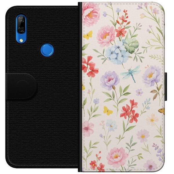 Huawei P Smart Z Plånboksfodral Blommor