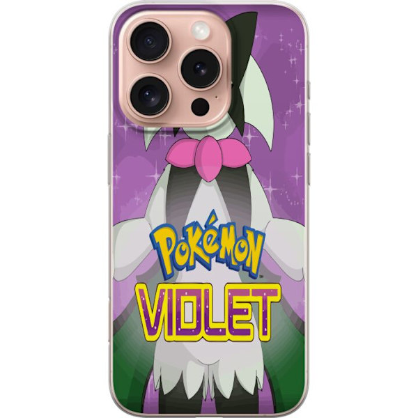 Apple iPhone 16 Pro Gennemsigtig cover Pokémon Violet