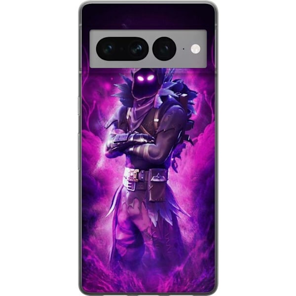 Google Pixel 7 Pro Genomskinligt Skal Fortnite Raven