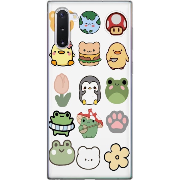 Samsung Galaxy Note10 Gennemsigtig cover Kawaii Friends
