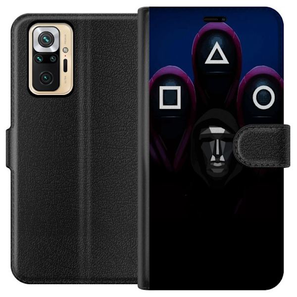Xiaomi Redmi Note 10 Pro Plånboksfodral Squid Game Säsong 3 Nya Ikoner Populär Serie TV Motiv Asiatisk Drama Trend Ikoniskt Grafisk Design