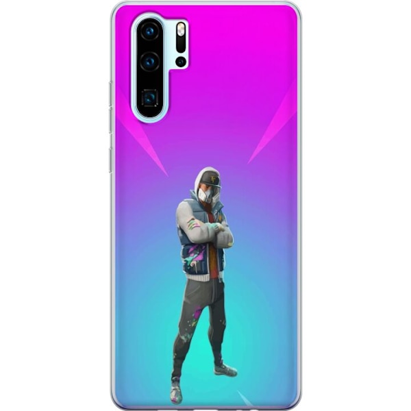 Huawei P30 Pro Läpinäkyvä kuori musta ritari fortnite