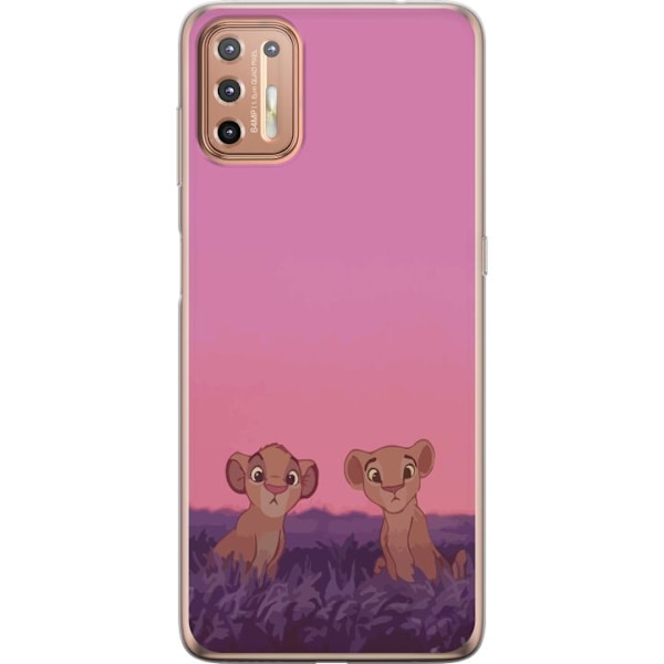 Motorola Moto G9 Plus Läpinäkyvä kuori Vaaleanpunainen