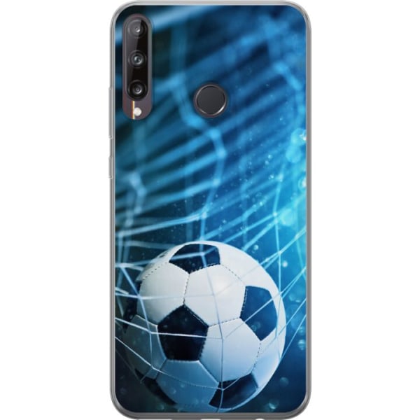 Huawei P40 lite E Genomskinligt Skal Fotboll