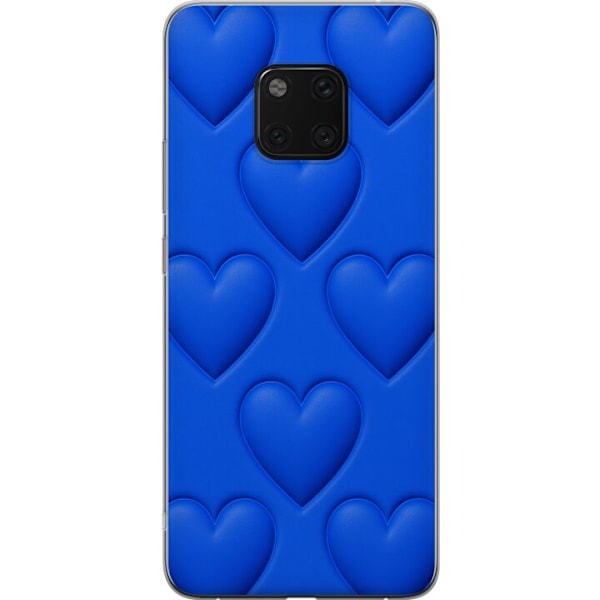 Huawei Mate 20 Pro Genomskinligt Skal Blue Hearts