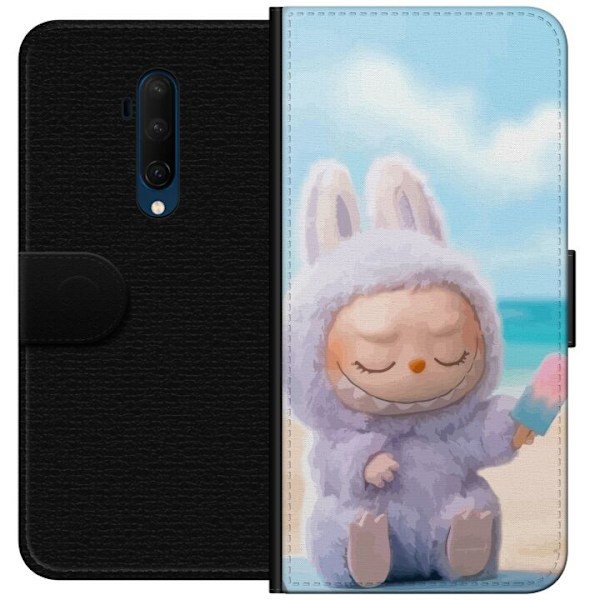 OnePlus 7T Pro Tegnebogsetui Labubu Lyserød Stemning