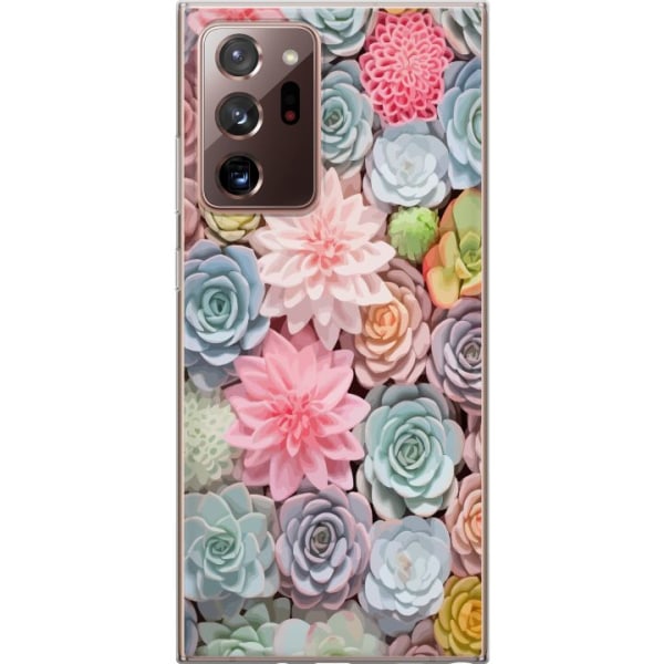 Samsung Galaxy Note20 Ultra Läpinäkyvä kuori Vihreät kasvi