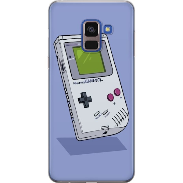 Samsung Galaxy A8 (2018) Läpinäkyvä kuori Game Boy Violetti